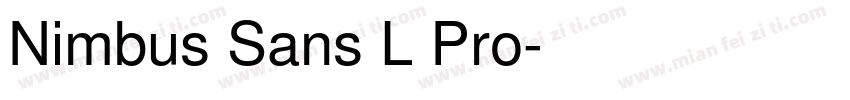 Nimbus Sans L Pro字体转换